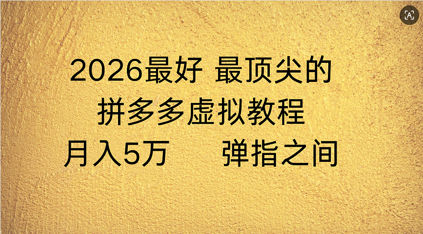 拼多多虚拟店懒人运营法：机器人包办回复发货，月入5W+教程 - 臻优资源网