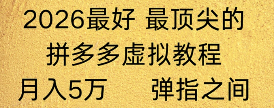 拼多多虚拟店懒人运营法：机器人包办回复发货，月入5W+教程！ - 臻优资源网