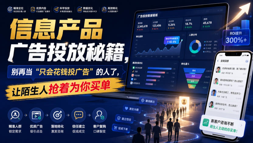 信息产品广告投放秘籍，别再当“只会花钱投广告”的人了，让陌生人抢着为你买单【原创双语字幕】 - 臻优资源网