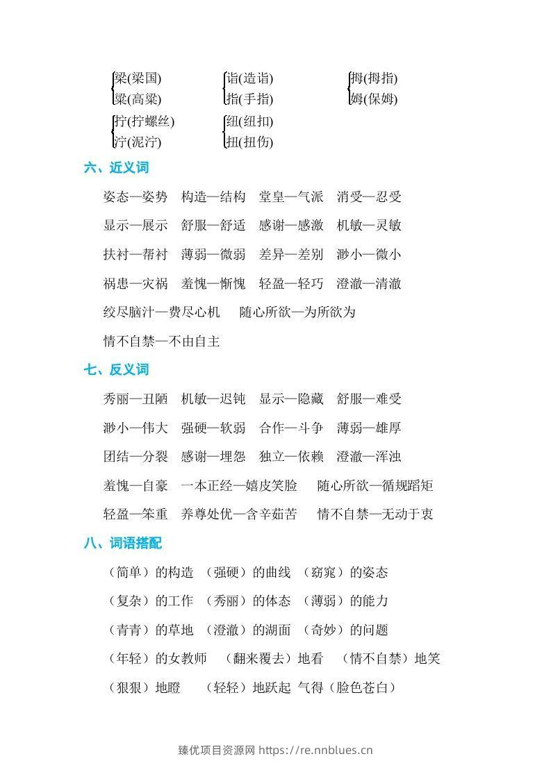 图片[2] - 五年级语文下册第八单元单元知识小结（部编版） - 臻优资源网