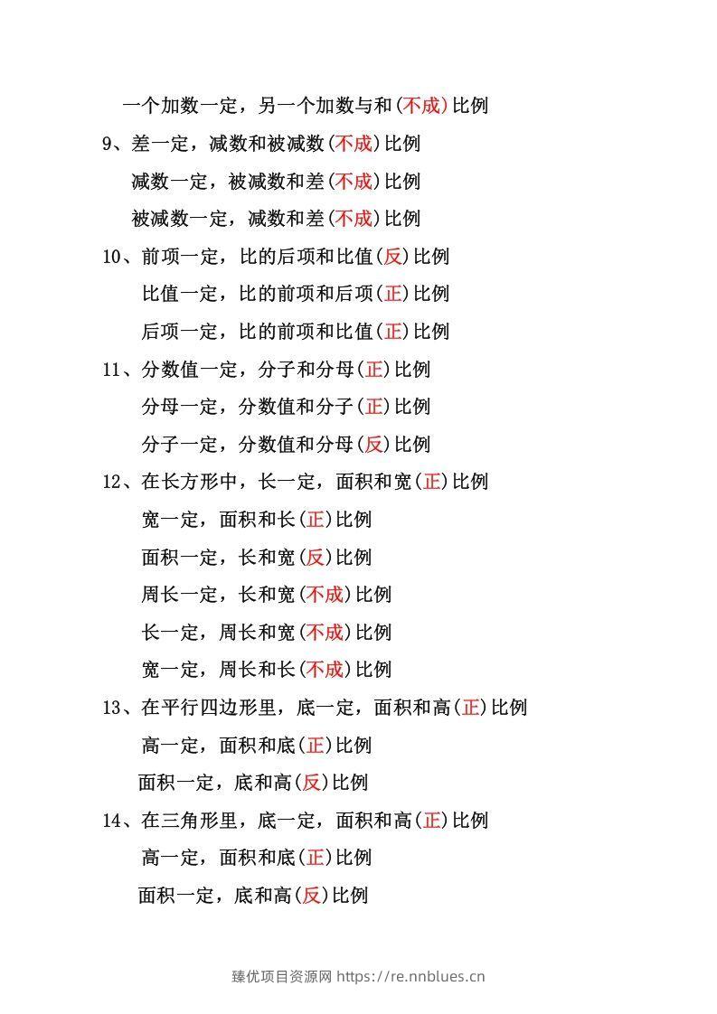 图片[2] - 六年级下册数学正反比例专项练习 - 臻优资源网