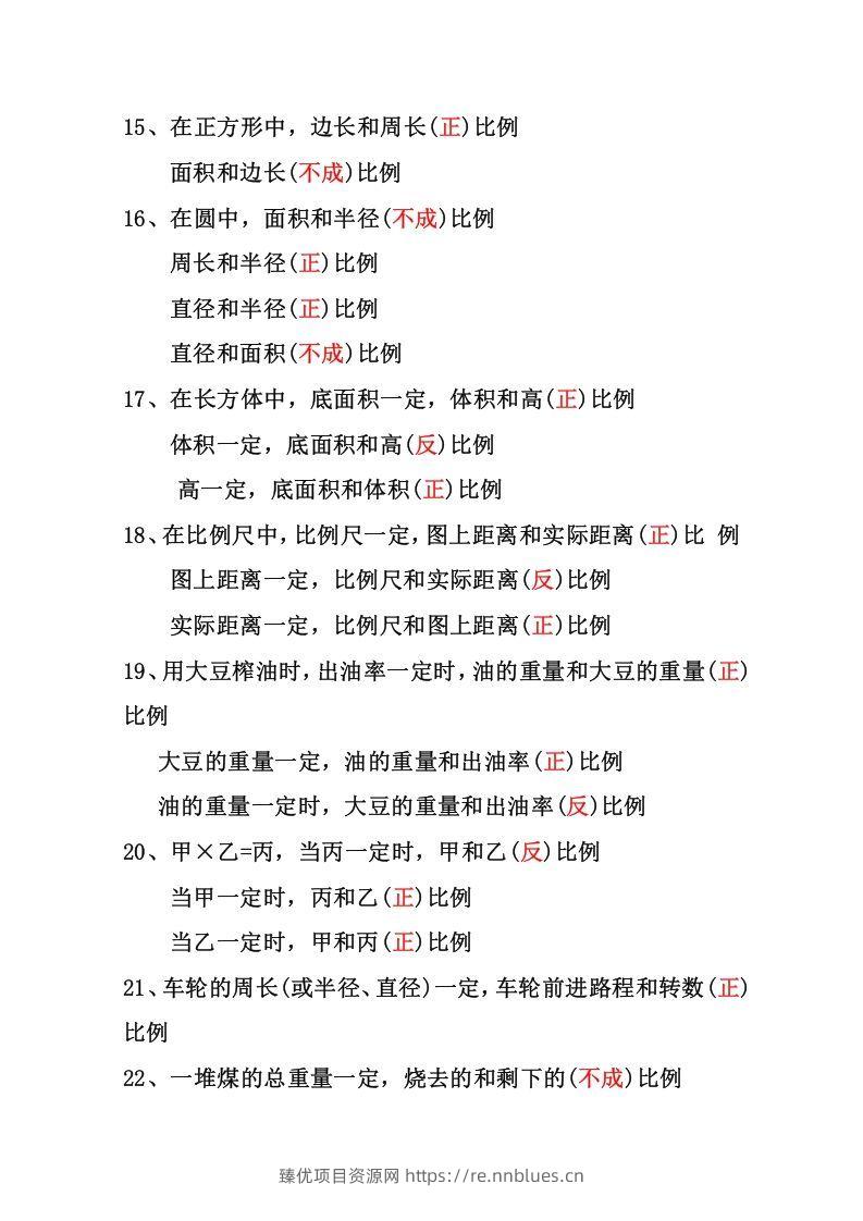 图片[3] - 六年级下册数学正反比例专项练习 - 臻优资源网