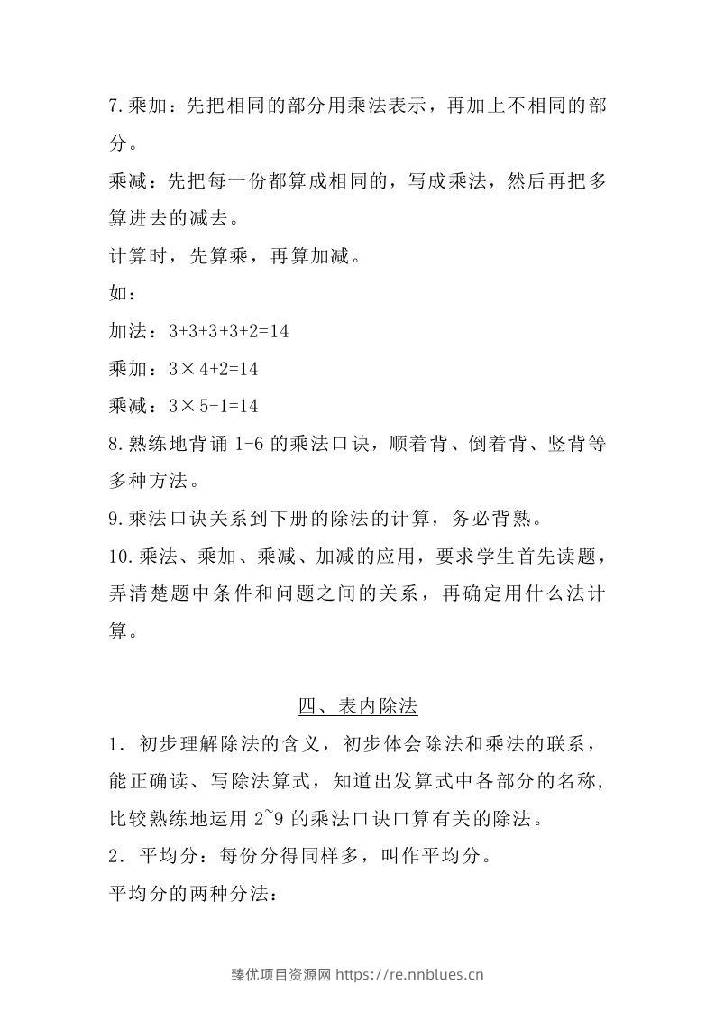 图片[3] - 二上苏教数学知识点汇总预习 - 臻优资源网