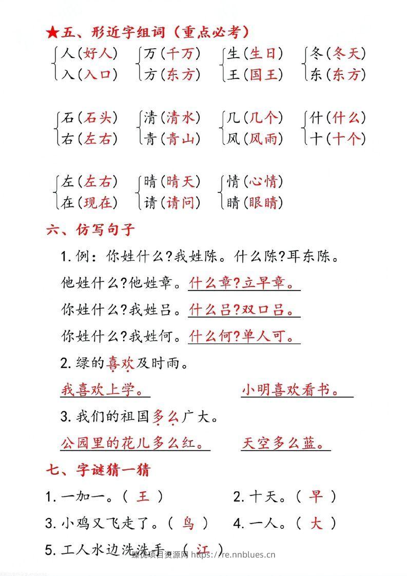 图片[2] - 一下语文第一单元10个必备知识点 - 臻优资源网