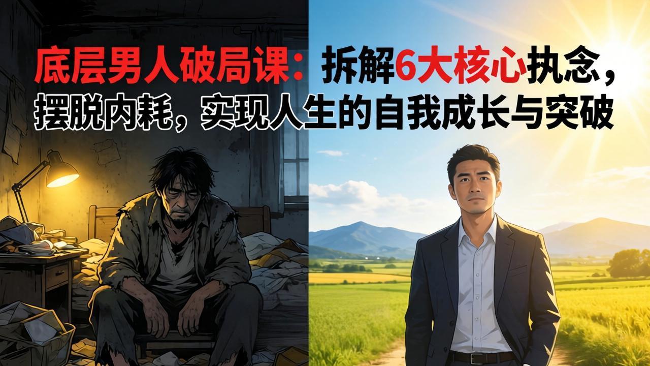 (17747期)付费文章:底层男人破局课:拆解 6 大核心执念,摆脱内耗,实现人生的自我成长与突破 - 臻优资源网