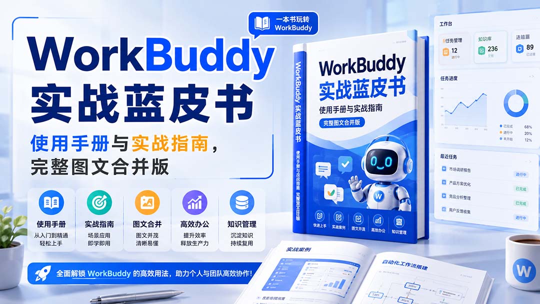 （20106期）WorkBuddy实战蓝皮书，使用手册与实战指南，完整图文合并版 - 臻优资源网