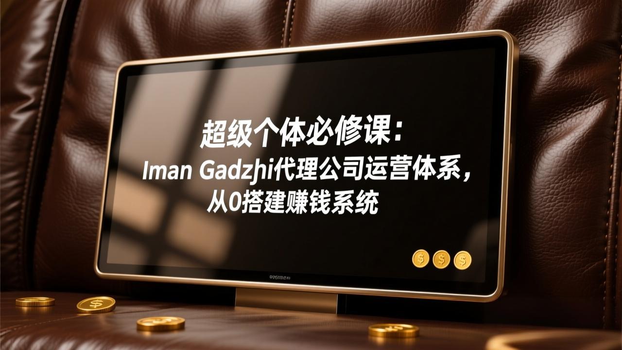 （17525期）超级个体必修课：Iman Gadzhi代理公司运营体系，从0搭建赚钱系统 - 臻优资源网