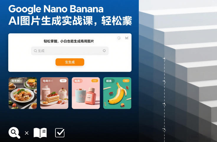 Google Nano Banana AI图片生成实战课，轻松掌握，小白也能生成商用图片 - 臻优资源网