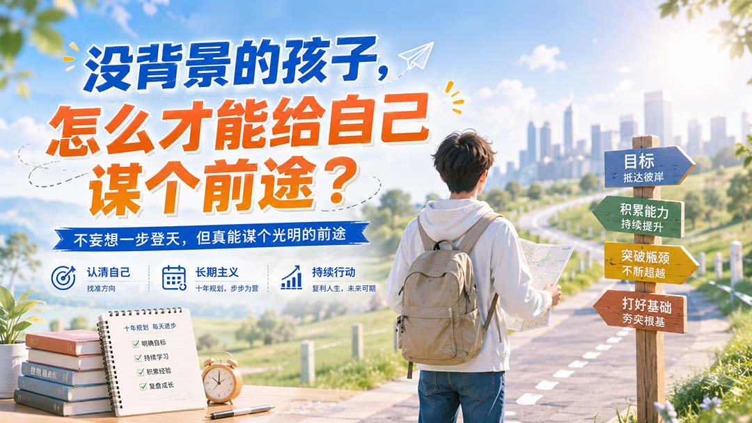 （20180期）付费文章：没背景的孩子，怎么才能给自己谋个前途？ - 臻优资源网
