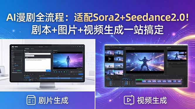 （18400期）AI漫剧全流程：适配Sora2+Seedance2.0！剧本+图片+视频生成一站搞定 - 臻优资源网