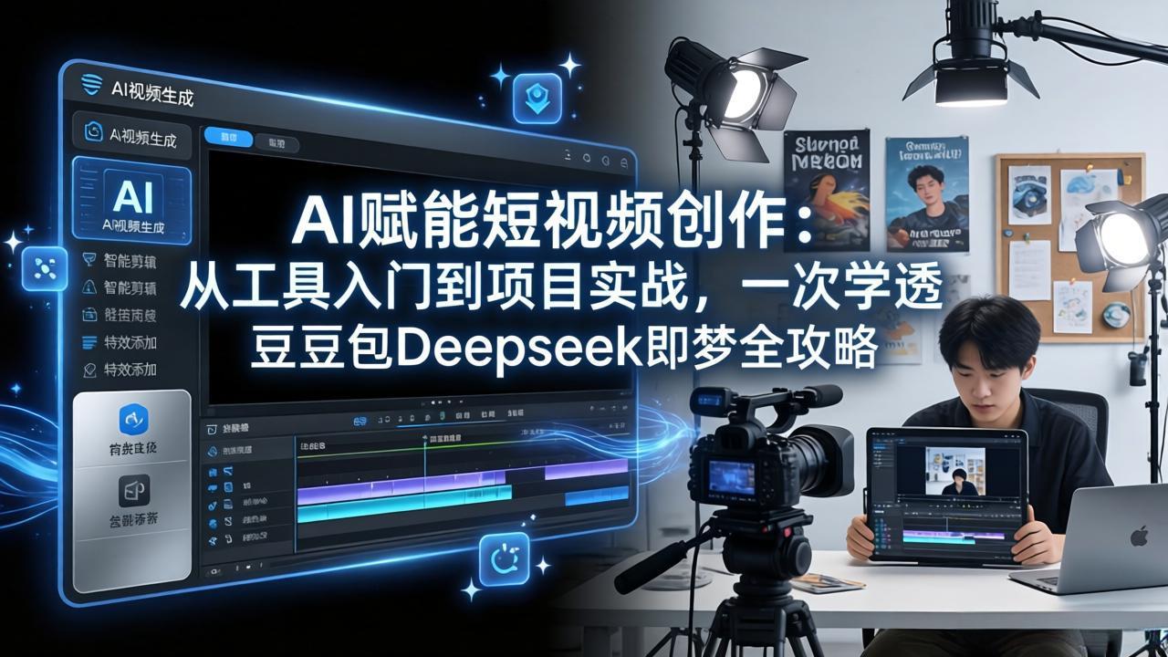 （17762期）AI赋能短视频创作：从工具入门到项目实战，一次学透豆包Deepseek即梦全攻略 - 臻优资源网
