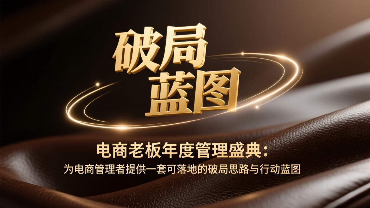 （17374期）电商老板年度管理盛典：为电商管理者提供一套可落地的破局思路与行动蓝图 - 臻优资源网