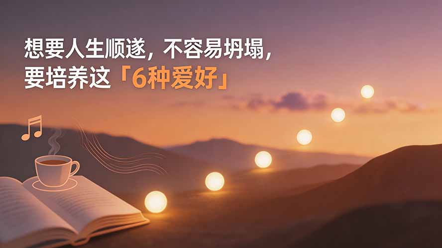 （19638期）付费文章：想要人生顺遂，不容易坍塌，要培养这6种爱好 - 臻优资源网