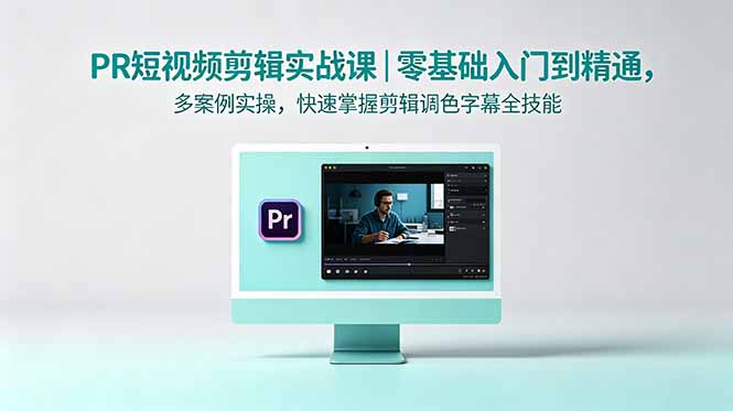 （18633期）PR短视频剪辑实战课｜零基础入门到精通，多案例实操，快速掌握剪辑调色字幕全技能 - 臻优资源网