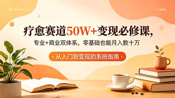 （18523期）疗愈赛道50W+变现必修课，专业+商业双体系，零基础也能月入数十万 - 臻优资源网