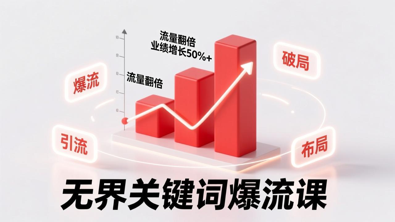 （17063期）无界关键词爆流课，破局布局逻辑、阶段精准引流，实现流量翻倍，店铺业绩增长50%+。 - 臻优资源网