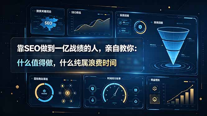 （19197期）靠SEO做到一亿战绩的人，亲自教你：什么值得做，什么纯属浪费时间【原创双语字幕】 - 臻优资源网