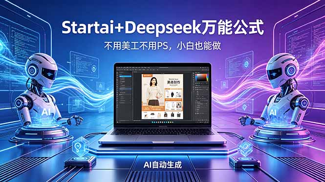 （18341期）AI自动做电商详情页：Startai+Deepseek万能公式，不用美工不用PS，小白也能做 - 臻优资源网