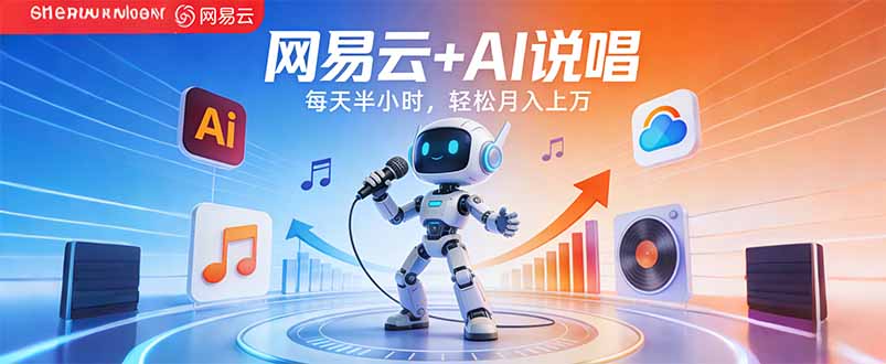 （17627期）网易云+AI说唱，每天半小时，轻松月入上万 - 臻优资源网