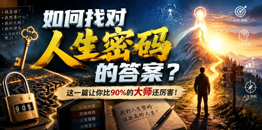 （19601期）付费文章：如何找对人生密码的答案？这一篇让你比90%的大师还厉害！ - 臻优资源网