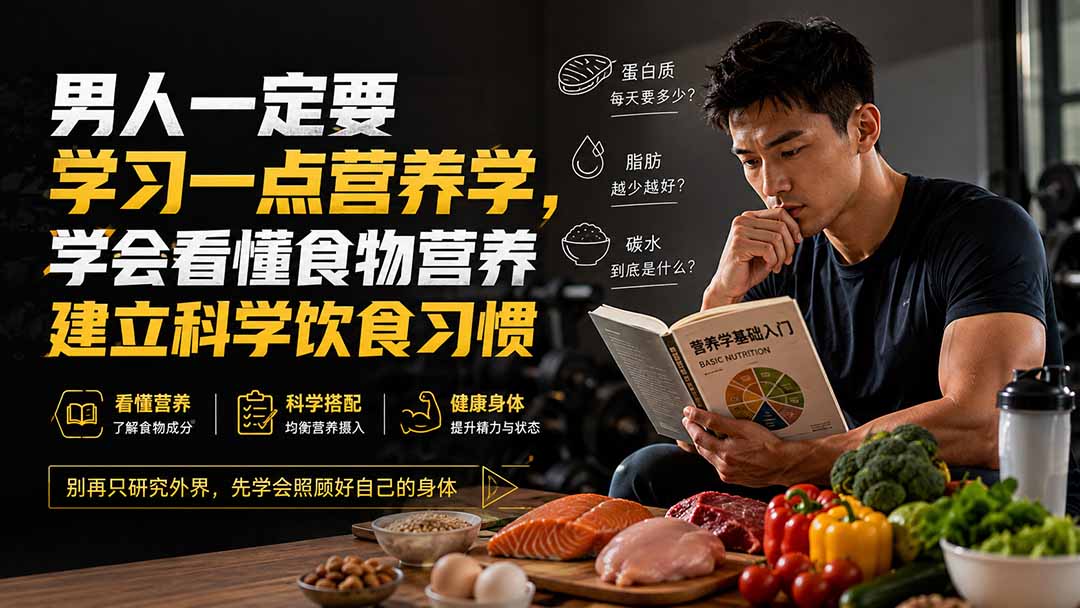 （20055期）付费文章：男人一定要学习一点营养学，学会看懂食物营养建立科学饮食习惯 - 臻优资源网