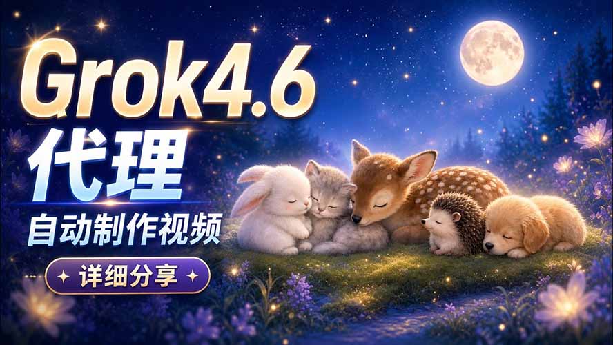（20560期）Grok 4.6 代理自动制作视频！从提示词到成片全流程详细分享｜AI Agent 实操分享 - 臻优资源网