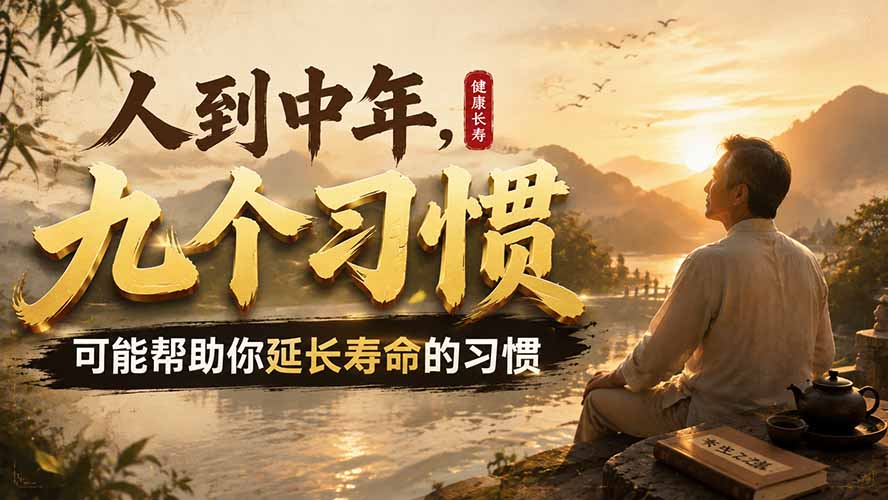 （19707期）付费文章：人到中年，九个可能帮助你延长寿命的习惯 - 臻优资源网