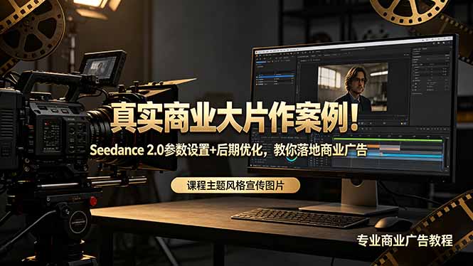 （18484期）真实商业大片作案例！Seedance 2.0参数设置+后期优化，教你落地商业广告 - 臻优资源网