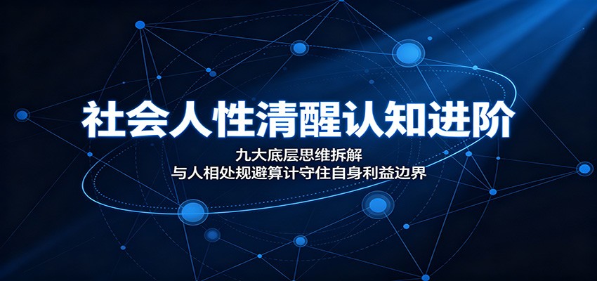 社会人性清醒认知进阶:九大底层思维拆解,与人相处规避算计守住自身利益边界 - 臻优资源网