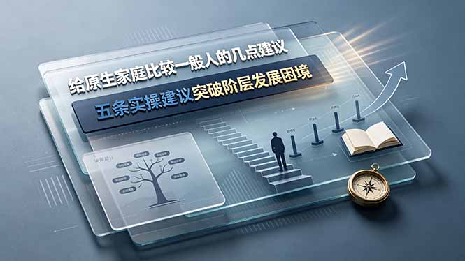 （19194期）付费文章：给原生家庭比较一般人的几点建议，五条实操建议突破阶层发展困境 - 臻优资源网