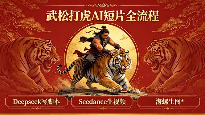 （18370期）武松打虎AI短片全流程：Deepseek写脚本+Seedance生视频+海螺生图 - 臻优资源网