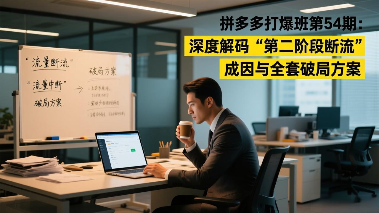 （17163期）拼多多打爆班第54期：深度解码“第二阶段断流”成因与全套破局方案 - 臻优资源网