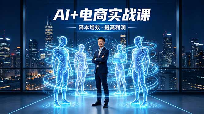 （18328期）AI+电商实战课，1人+N个AI 智能体，把SOP变AI员工，实现降本增效提高利润 - 臻优资源网