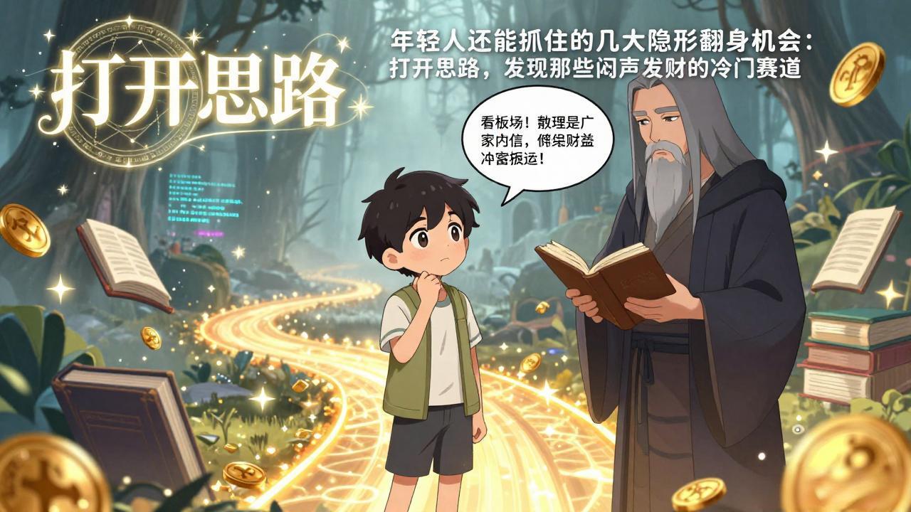 （17471期）付费文1+2：年轻人还能抓住的几大隐形翻身机会：打开思路，发现那些闷声发财的冷门赛道 - 臻优资源网