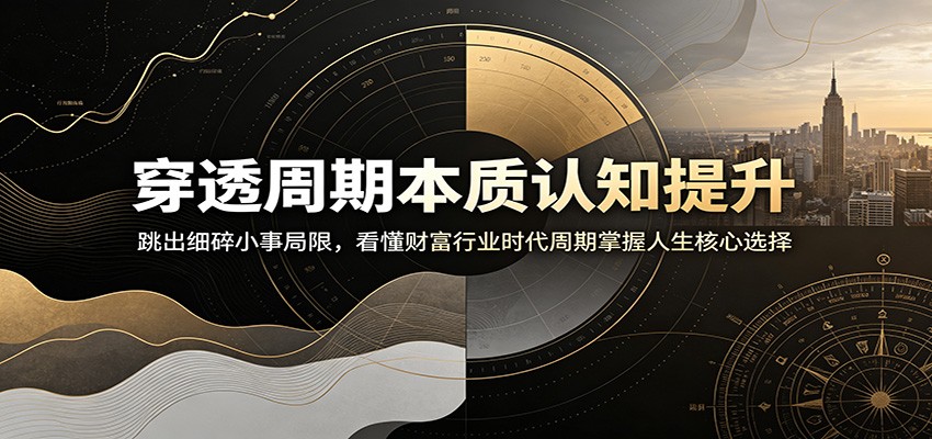 穿透周期本质认知提升：跳出细碎小事局限，看懂财富行业时代周期掌握人生核心选择 - 臻优资源网