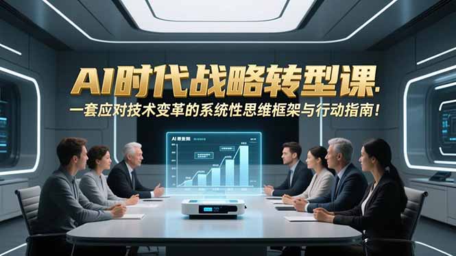 （16990期）AI时代战略转型课：一套应对技术变革的系统性思维框架与行动指南！ - 臻优资源网