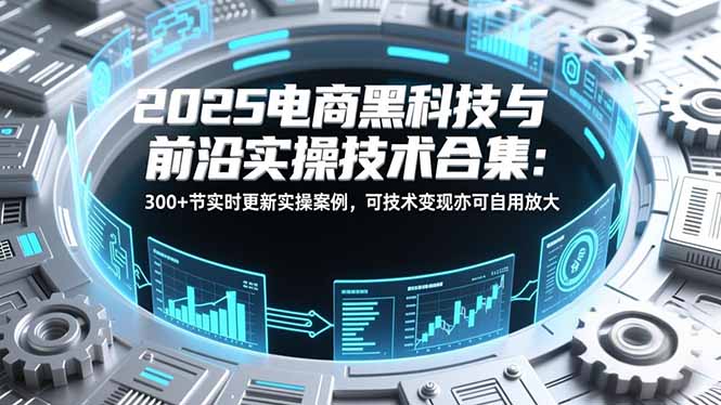 （16992期）2025电商黑科技与前沿实操技术合集：300+节实时更新实操案例，可技术变现亦可自用放大 - 臻优资源网