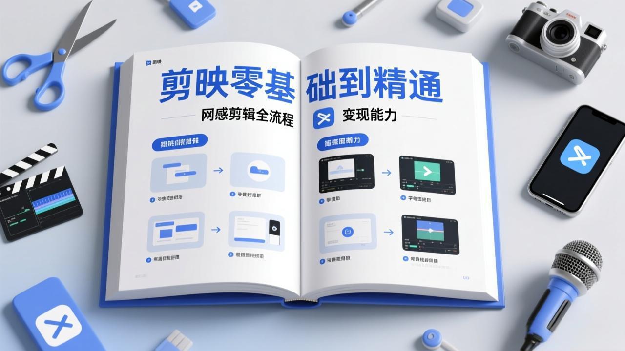 （17473期）剪映零基础也能快速上手，从入门到精通掌握网感剪辑全流程，掌握能直接变现的剪辑能力 - 臻优资源网