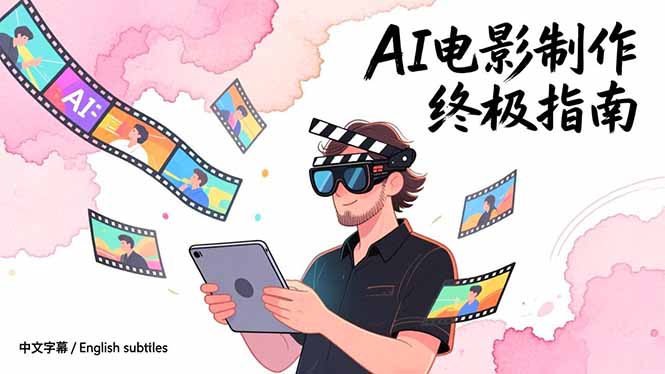 （17130期）AI电影制作终极指南：从创意到成片，系统掌握智能影视全流程实战课（中英字幕） - 臻优资源网