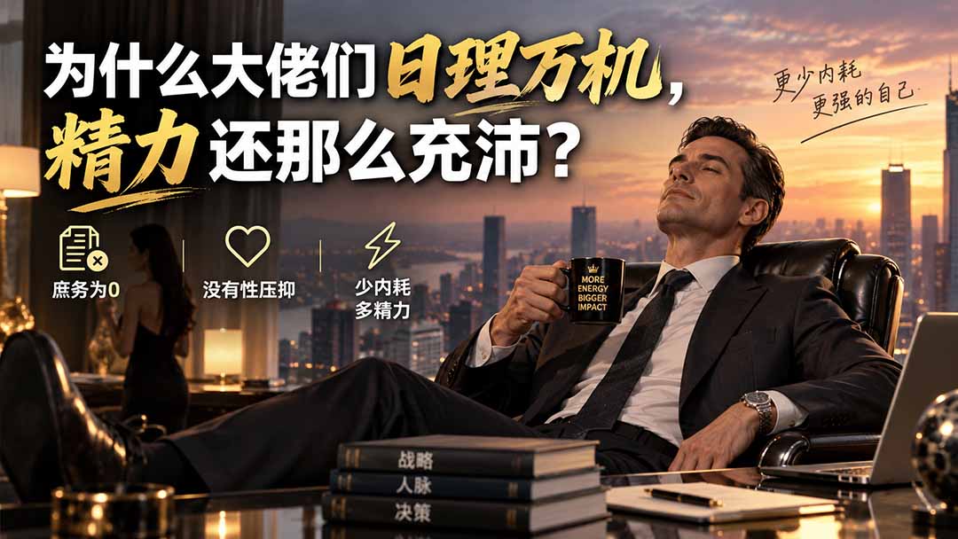 （20244期）付费文章：为什么大佬们日理万机，精力还那么充沛？ - 臻优资源网