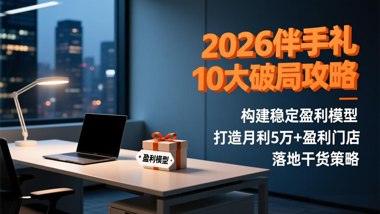 （17191期）2026伴手礼10大破局攻略：构建稳定盈利模型，打造月利5万+盈利门店，落地干货策略 - 臻优资源网