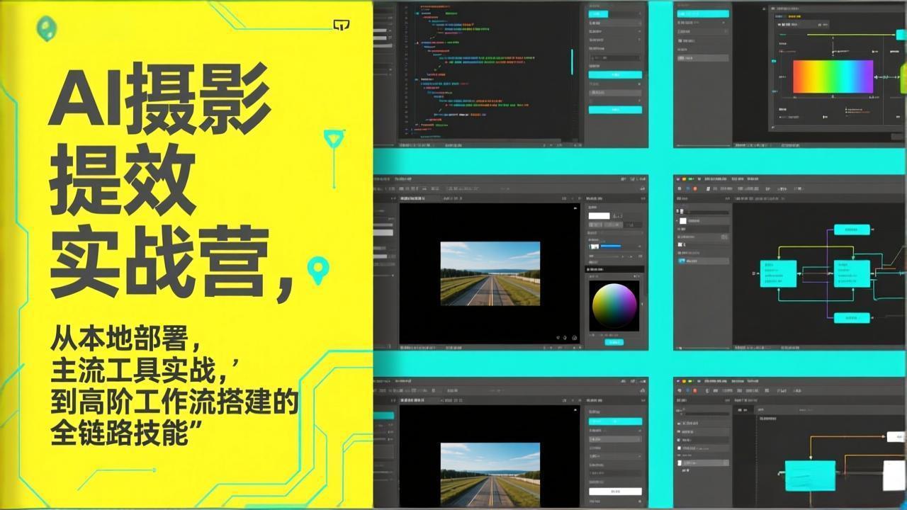 （17393期）AI+摄影提效实战营，从本地部署，主流工具实战，到高阶工作流搭建的全链路技能 - 臻优资源网