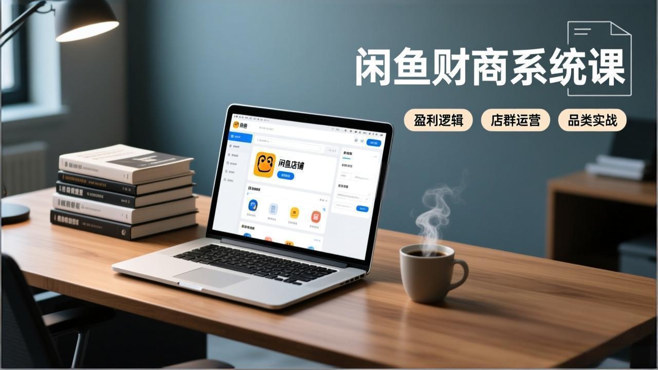 （17193期）闲鱼财商系统课：从盈利逻辑、店群运营到品类实战，实现稳定月入过万 - 臻优资源网