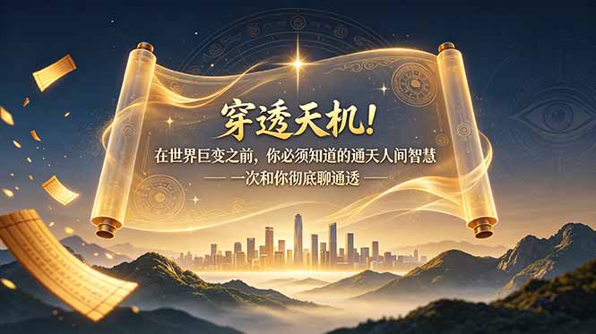 (19063期)付费文章:穿透天机!在世界巨变之前,你必须知道的通天人间智慧 一次和你彻底聊通透 - 臻优资源网