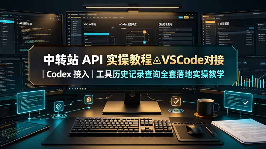 （19520期）中转站 API 实操教程△VSCode 对接｜Codex 接入｜工具历史记录查询全套落地实操教学 - 臻优资源网