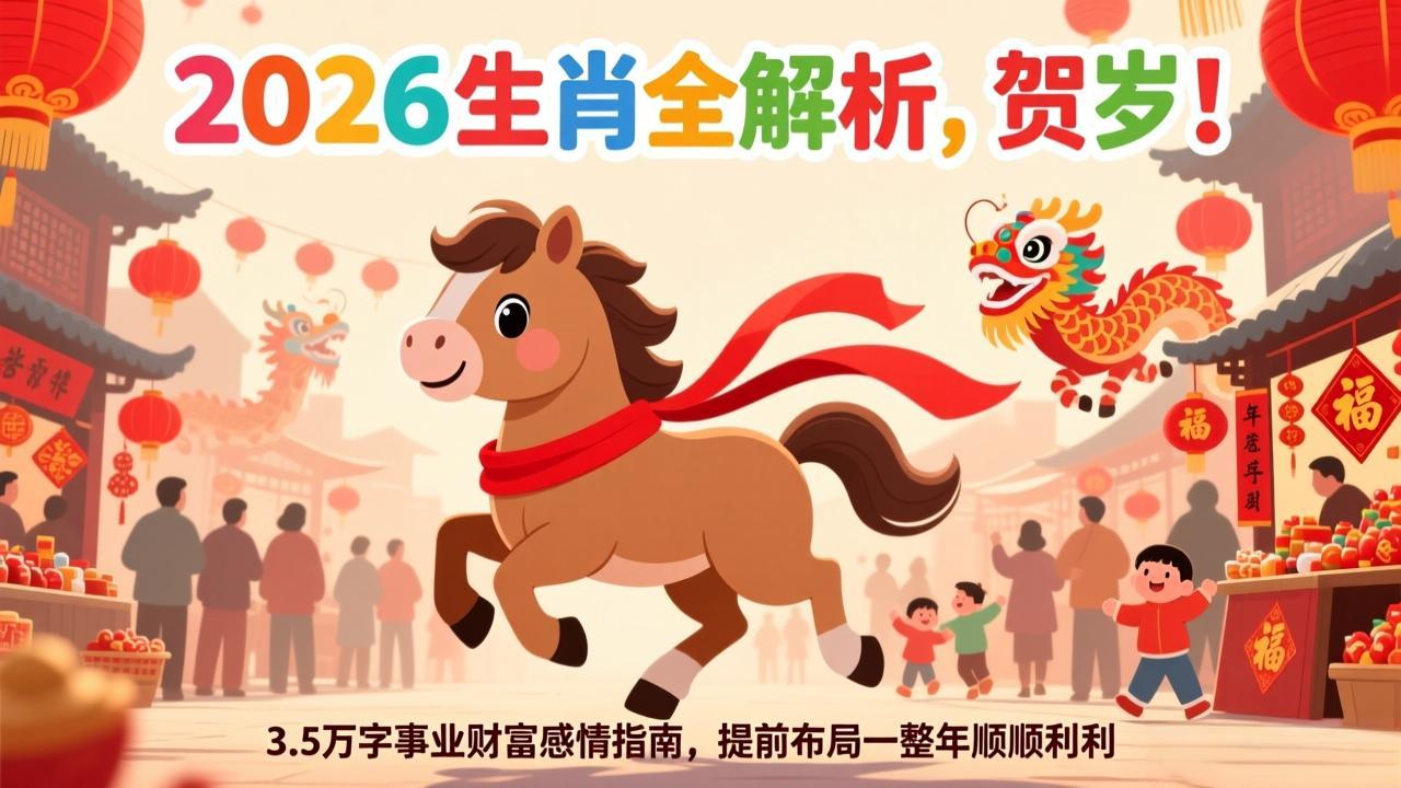 （17428期）付费文章：贺岁！2026生肖全解析，3.5万字事业财富感情指南，提前布局一整年顺顺利利 - 臻优资源网