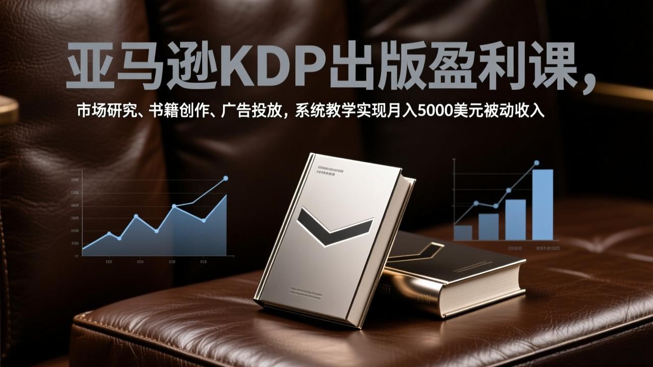 （17295期）亚马逊KDP出版盈利课，市场研究、书籍创作、广告投放，系统教学实现月入5000美元被动收入 - 臻优资源网