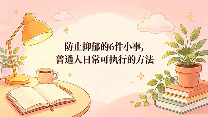 （18385期）付费文章：防止抑郁的6件小事，普通人日常可执行的方法 - 臻优资源网