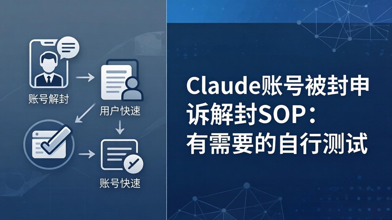 （17981期）Claude账号被封申诉解封SOP：有需要的自行测试 - 臻优资源网