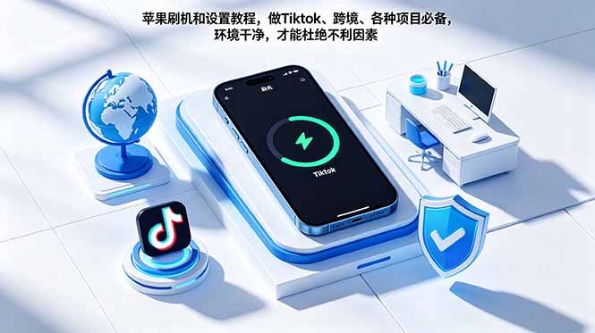 （18558期）苹果刷机和设置教程，做Tiktok、跨境、各种项目必备，环境干净，才能杜绝不利因素 - 臻优资源网